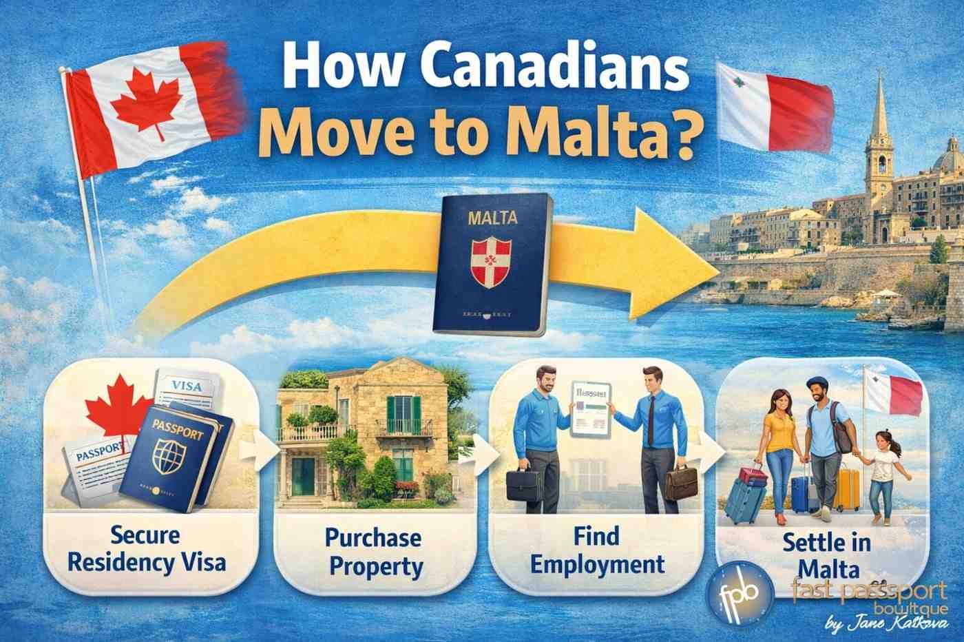 How Canadians Move To Malta